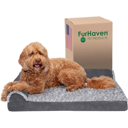 FurHaven Chaise Orthopedic Dog Bed